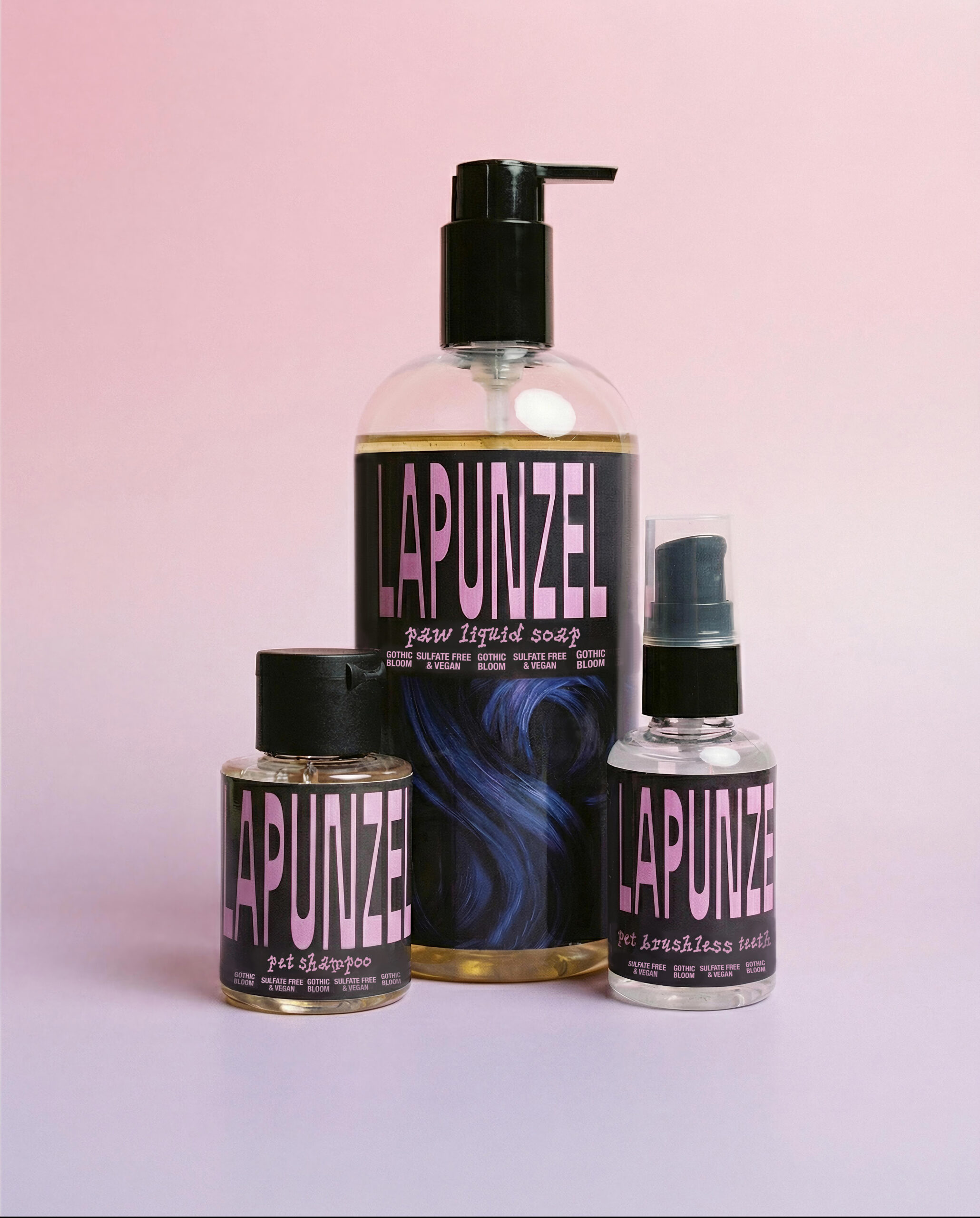 Сет Minimal для собак (рідке мило для лап, зубний гель, шампунь-тестер)